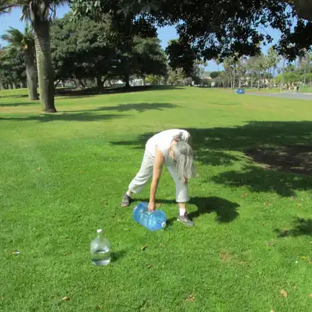 The early Pesky Blubber crew training in the park — M069