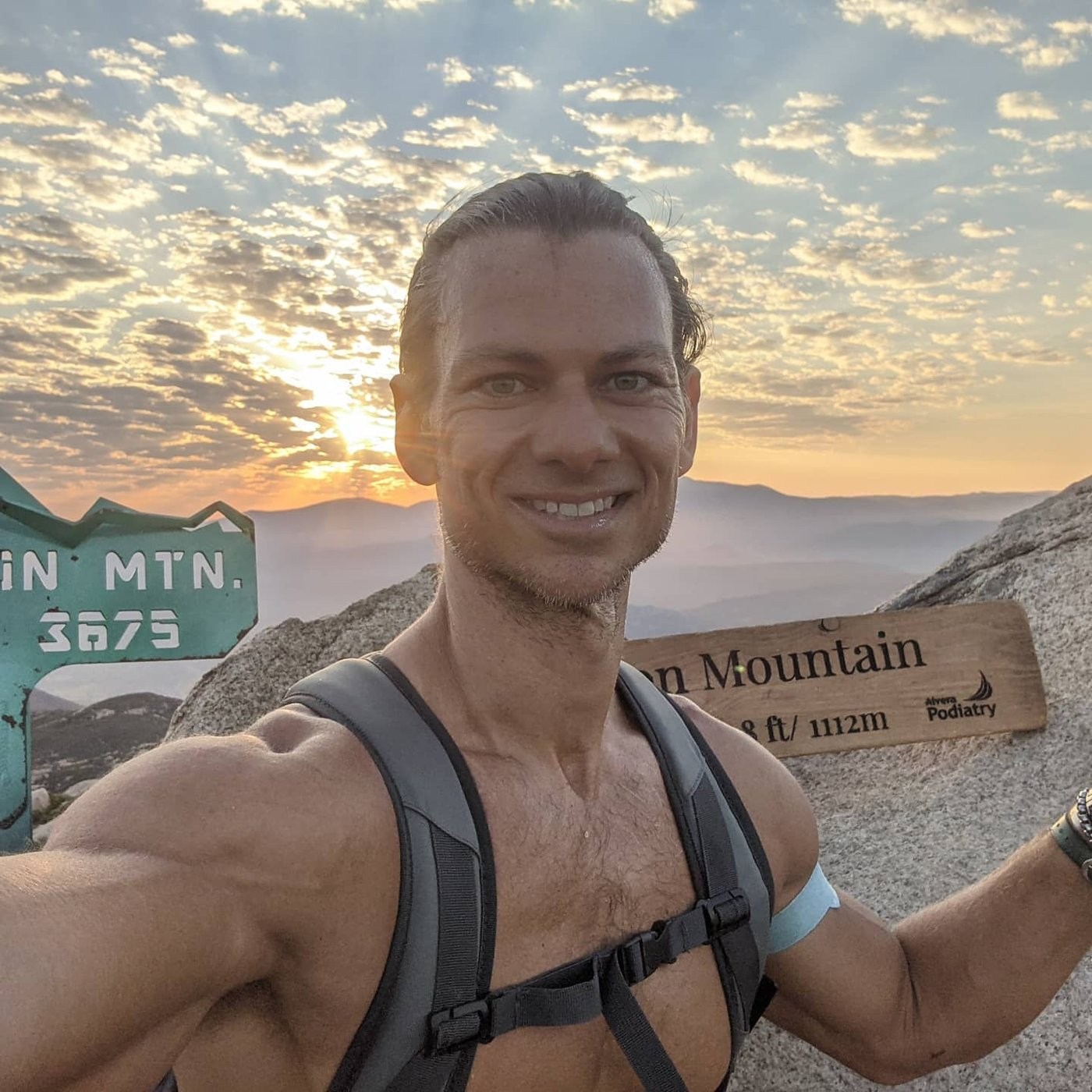 Curtis on a hike